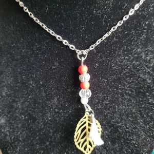 Boho Leaf necklance